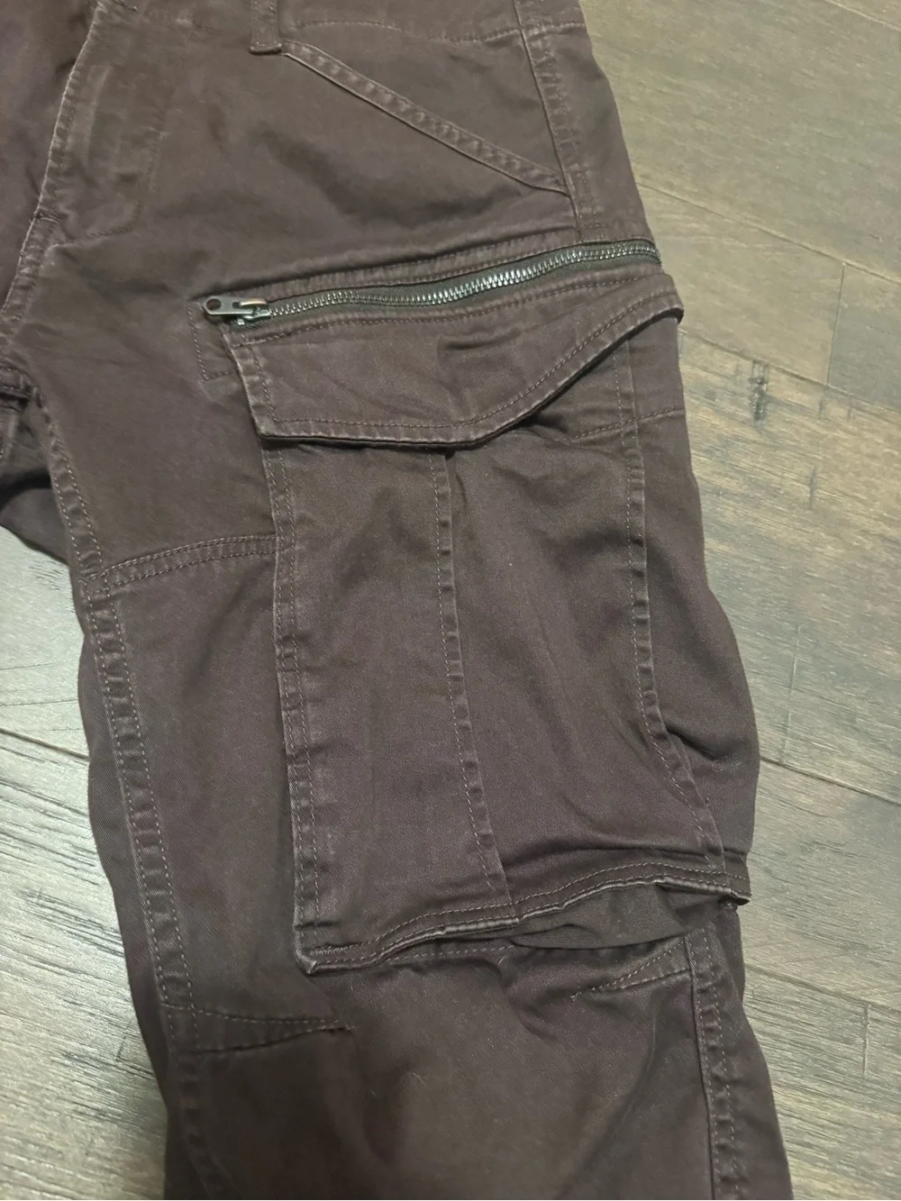 G-Star Men's Rovic Tapered Cargo Pants Brown 31/32 Zipper